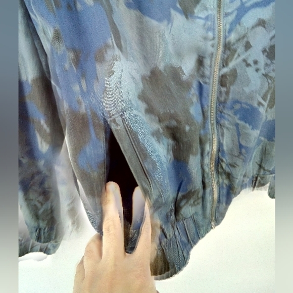 Juicy Couture Set Blue Floral Camo Camouflage Track Suit Jacket Joggers XS S - Picture 7 of 16